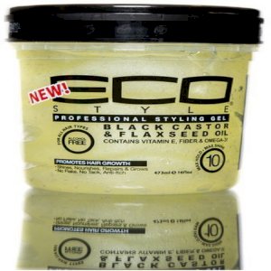 Eco Eco Style Black Castor & Flaxseed Gel 8oz