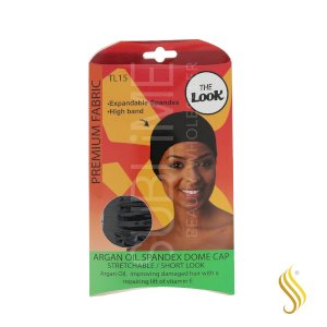 The Look The Look Premium Fabric Argan Oil Spandex Dome Cap TL15