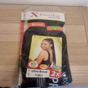 Pression Hair For Braids/X-Pression Ultra Braid T1B/Pu 2XBest Quality 46\