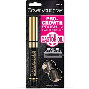 Fisk Industries Cover Your Gray Pro-Growth Hair Touch-up With Castor Oil - Black - Fisk