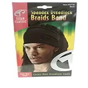 Titan Classic Titan Classic Spandex Dreadlock Braids Band - Black