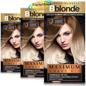 Jerome Russell 3x Jerome Russell BBlonde Ombre Permanent Kit No.2 Blonde To Medium Brown Hair