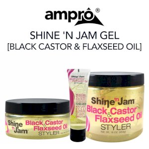 Ampro Ampro Shine \'n Jam Black Castor & Flaxseed Oil Styler