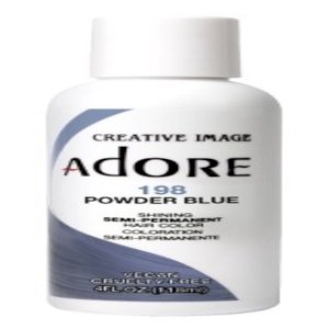 Adore Adore Semi-Permanent Haircolor #198 Powder Blue 4oz X 3 Counts