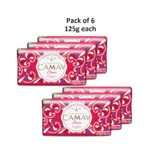 Camay 6 X Camay Classic Soap Bar 125g Each (Pack Of 6)