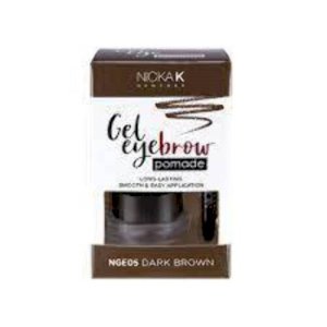 Dark Brown Gel Eyebrow Pomade With Applicator Brush