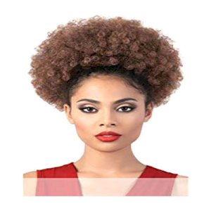 Motown Tress Motown Tress (Pd-afro9) - Heat Resistant Fiber Ponytail In OFF BLACK