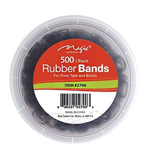 Magic Collection Magic Collection #2700 Rubber Band 500pc Black