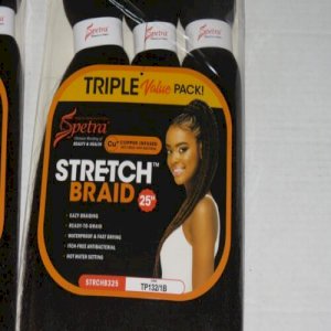 Amore Mio 20 Three Packs Of Amore Mio Synthetic Red Tipped Hair Braid Pre Stretch EZ 25\