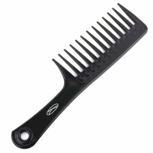 Fine Lines Fine Lines 104-01 Unisex Wide Tooth Rake Handle Comb - Black