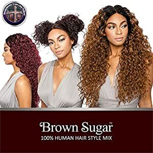 Isis ISIS Human Hair Blend Lace Front Wig Brown Sugar Versatile Lace Wig BSX03 Deep Wave 24\