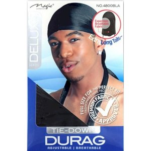 Magic Collection Magic Collection Tie Down Deluxe Durag 4800BLA