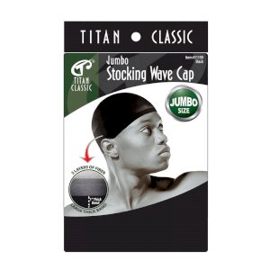 Titan Titan Classic Jumbo Stocking Wave Cap - Black #11159