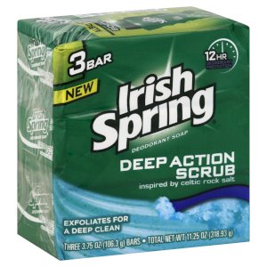 Irish Spring Irish Spring Deep Action Scrub Deodorant Soap - 3 Bars X 4oz