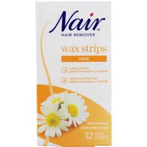 Nair Nair Facial Wax Hair Remover Strips With Camomile Extract 12pcs