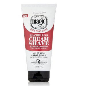 Magic Magic Razorless Cream Shave Extra Strength 6 Ounce (177ml) (2 Pack)