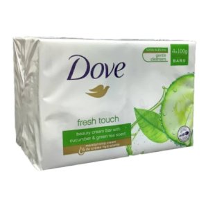 Dove Dove Go Fresh Touch Beauty Cream Soap Bar Cucumber Green Tea Scent 4ctx 100g