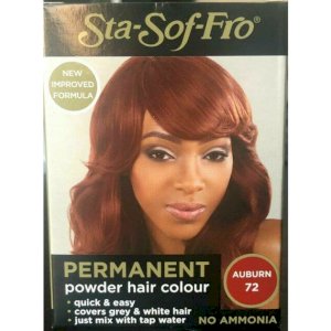 Sta-sof-fro Permanent Powder Hair Colour No Ammonia - Auburn 72 Sta-Sof-Fro