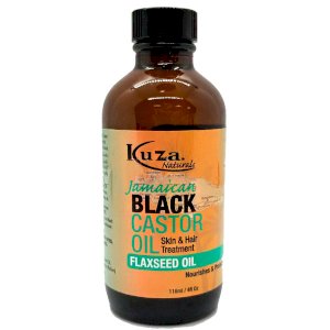 Kuza Kuza Jamaican Black Castrol Flaxseed Oil 4oz