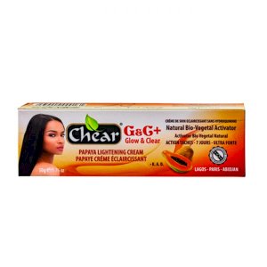 Chear G&C+ Papaya Skin Lightening Whitening Brightening Bleaching Face Cream Tube 50g - For