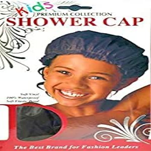 Donna Premium Collection Kids Shower Cap #11214 Black