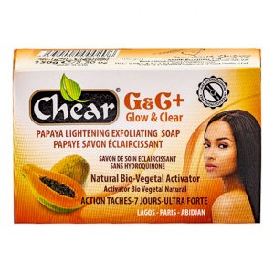 Chear G&C+ Papaya Skin Lightening Whitening Brightening Exfoliating Soap 150g - With Natural