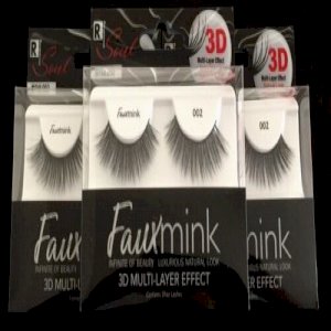 Response Response Soul Faux Mink 3D Multi Layer Effect Natural Look Tapered Point 3 Pack FML002