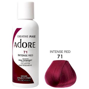 Adore Adore Semi Permanent Hair Color Colouring Cream 71 Intense Red 118ml