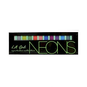 LA Girl Beauty Brick NEONS Eyeshadow Collection Palette 12 Shadow Colors BRUSH