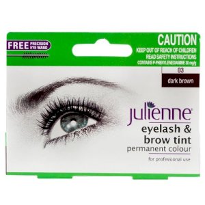 Julienne Julienne Eyelash And Eyebrow Permanent Dark Brown 03 Colour Tint 15ml